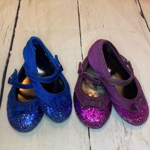 Cherokee toddler glitter shoes. Size 5 & 6